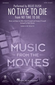 cover No Time to Die SATB choral sheet music cover